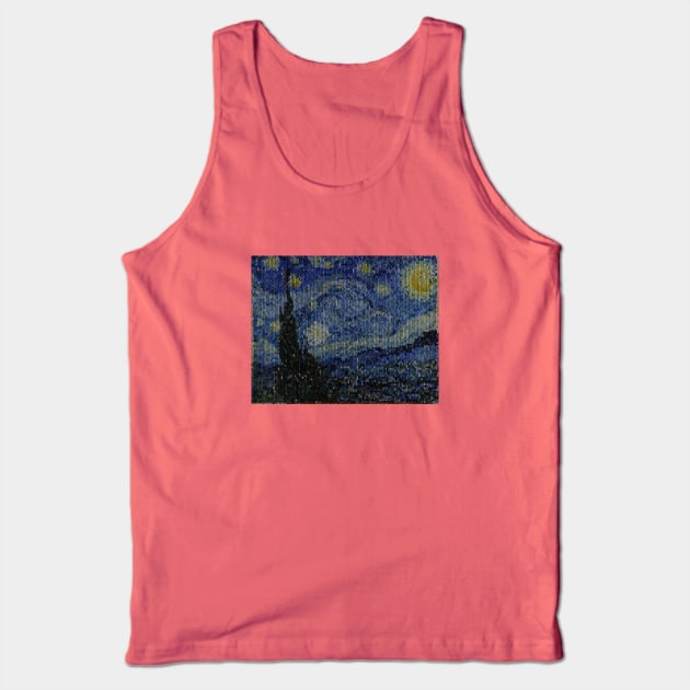 Starry night sewing Tank Top by Illusory contours